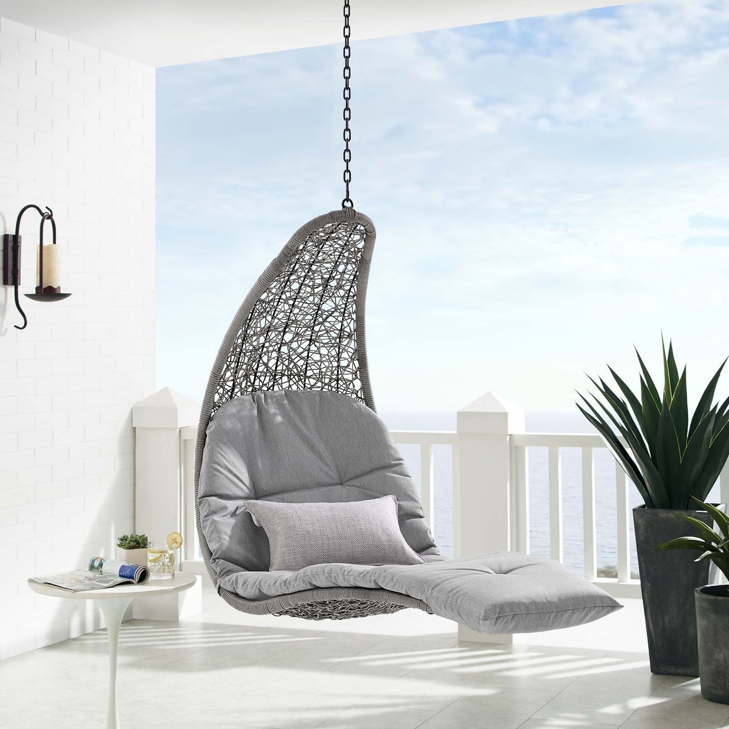 Organic Hanging Chaise Lounge and Outdoor Swing