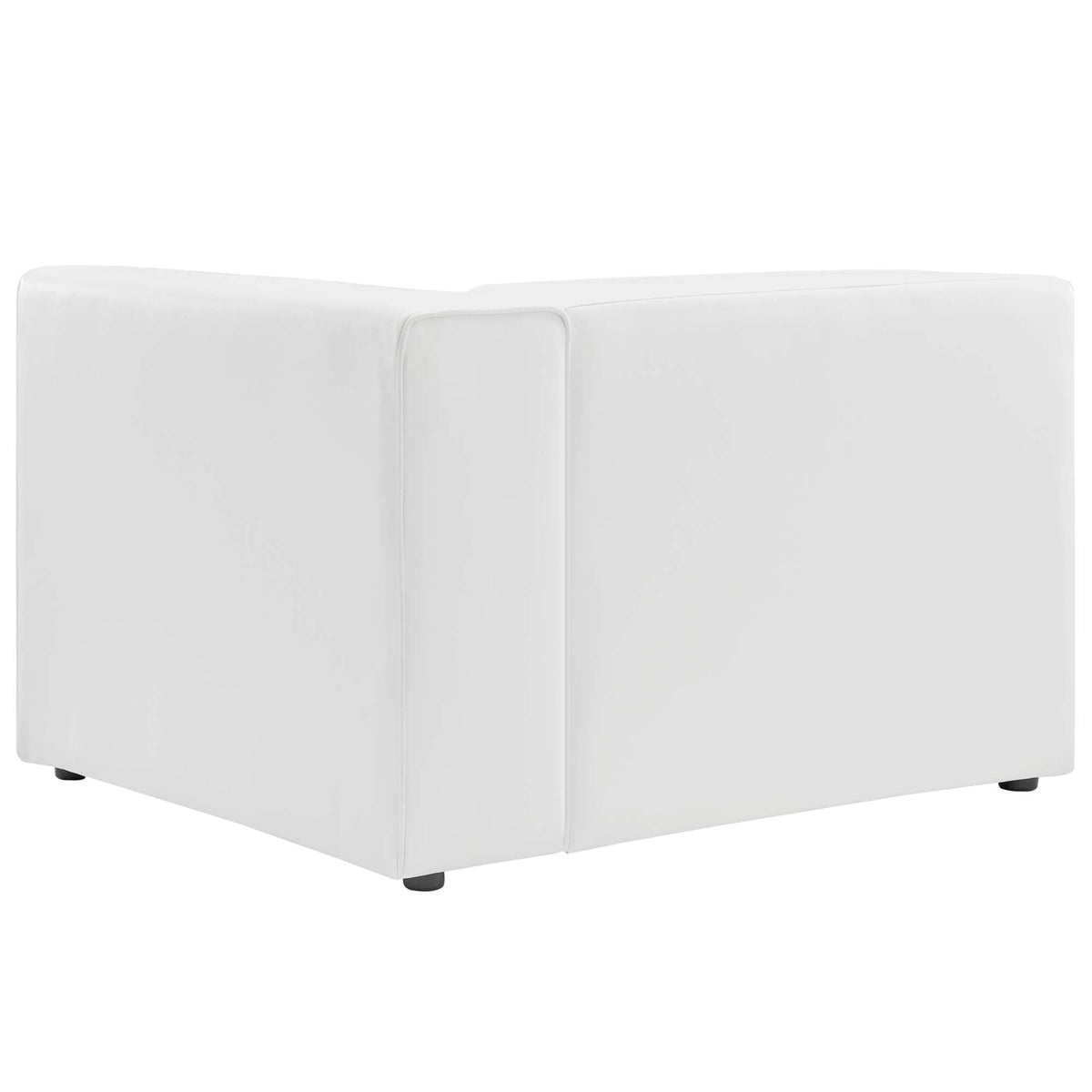 Mingle vegan leather right-arm chair white for living room sets HouseOfZazla on Tampa Home & Garden Store