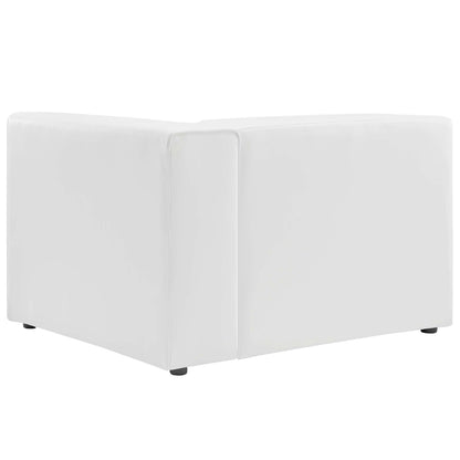Mingle vegan leather right-arm chair white for living room sets HouseOfZazla on Tampa Home & Garden Store