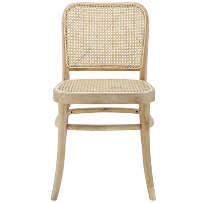 Winona Wood Dining Side Chair with caned back and seat, natural finish by Modway, HouseOfZazla on Tampa Home & Garden Store