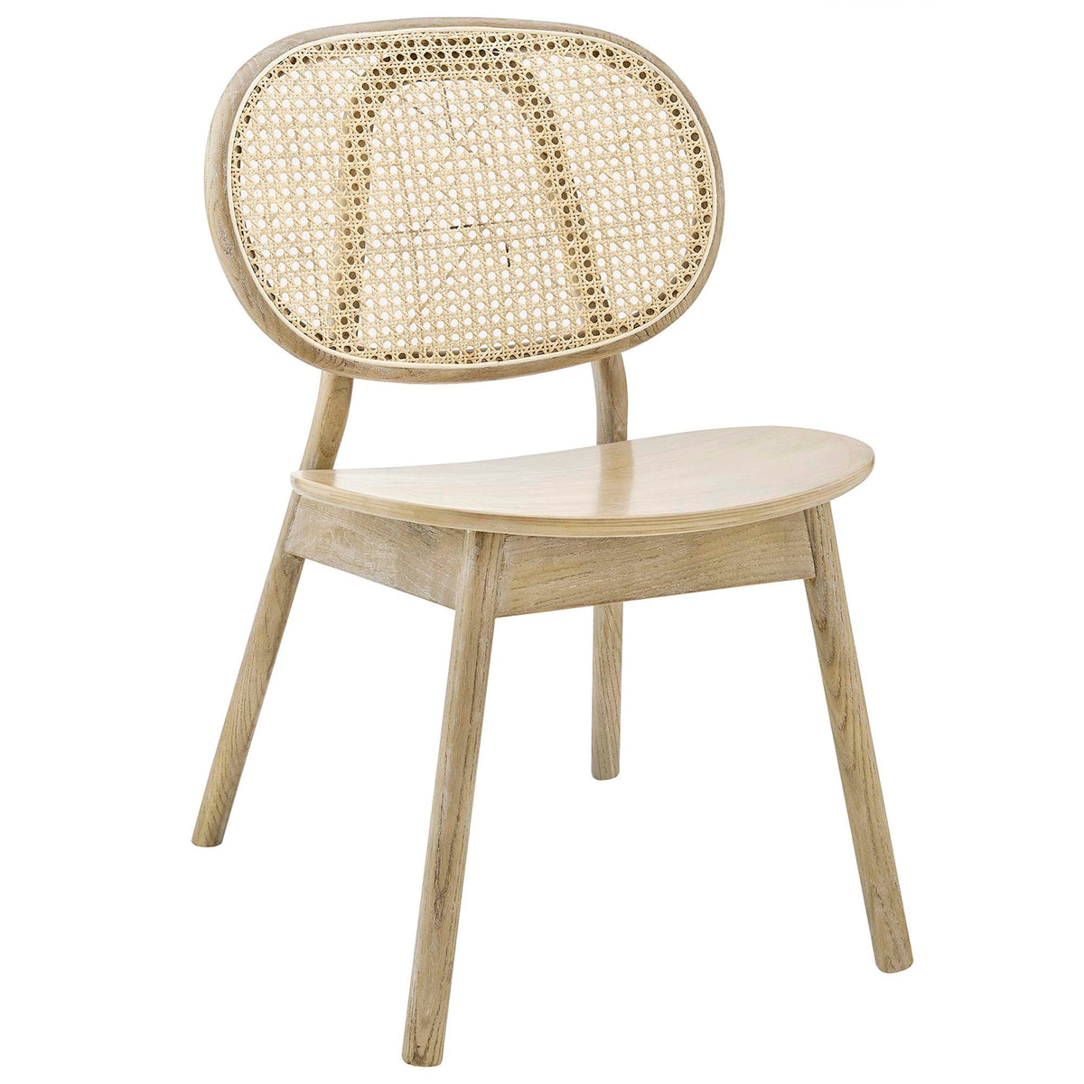 Malina Wood Dining Side Chair cane back, light natural wood finish by Modway on Tampa Home & Garden Store