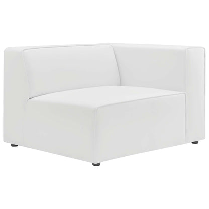 Mingle 2-Piece Vegan Leather Sectional Loveseat white by HouseOfZazla on Tampa Home & Garden Store