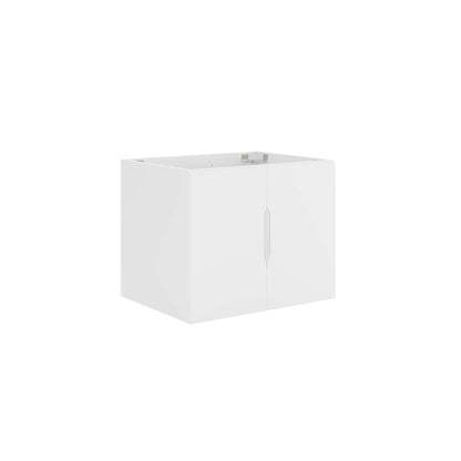 Vitality 24-inch bathroom vanity cabinet by Modway, white two-door bathroom storage unit on Tampa Home & Garden Store