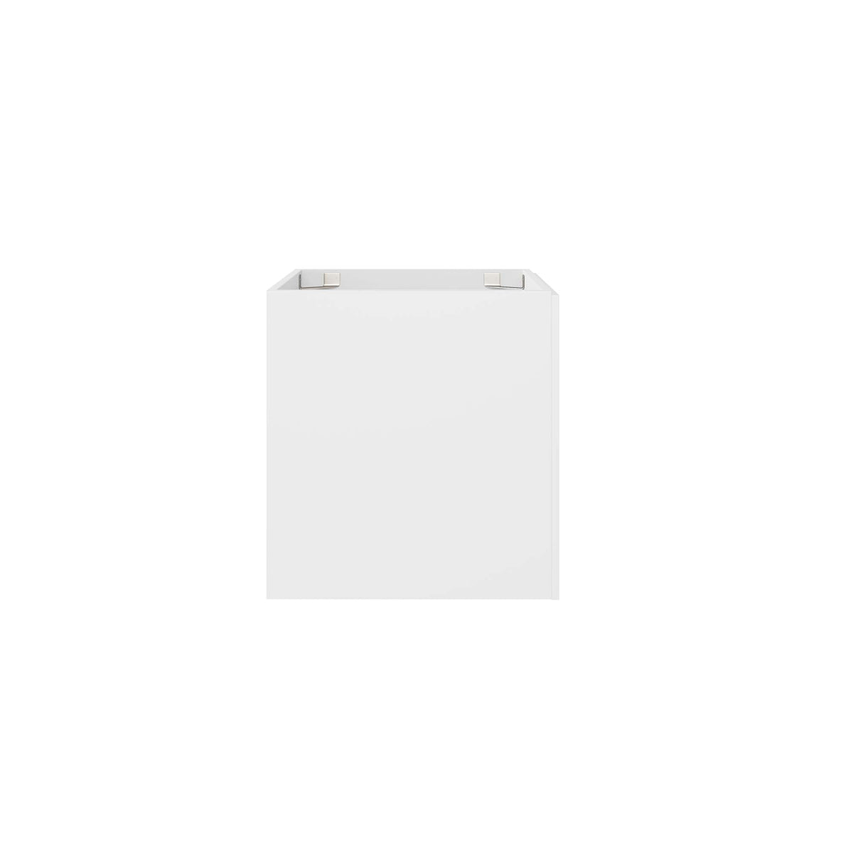 Vitality 24-inch white bathroom vanity cabinet by Modway with metal hinge brackets on Tampa Home & Garden Store