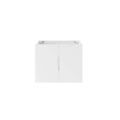 Vitality 24in white bathroom vanity cabinet with dual doors and sleek hardware on Tampa Home & Garden Store