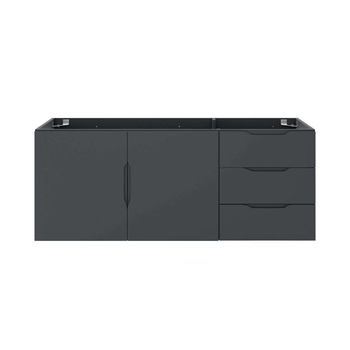 Vitality 48in bathroom vanity cabinet dark gray, single or double sink HouseOfZazla on Tampa Home & Garden Store