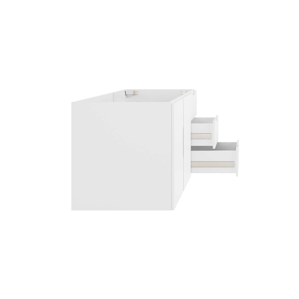 Vitality 48-inch bathroom vanity cabinet with white finish and modular drawer tower by Modway on Tampa Home & Garden Store