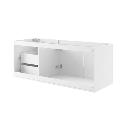 Vitality 48in double or single sink compatible bathroom vanity cabinet white with drawers on Tampa Home & Garden Store