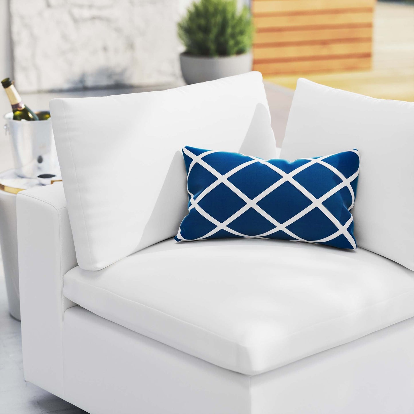 Commix Sunbrella Outdoor Corner Chair by Modway