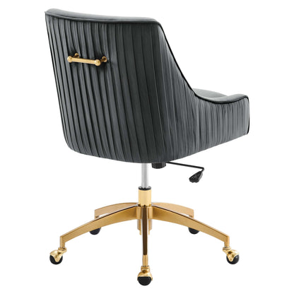 Discern Performance Velvet Office Chair by Modway in gray velvet with gold base on Tampa Home & Garden Store