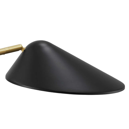 Journey Standing Floor Lamp by Modway in black shade with brass accent, HouseOfZazla on Tampa Home & Garden Store