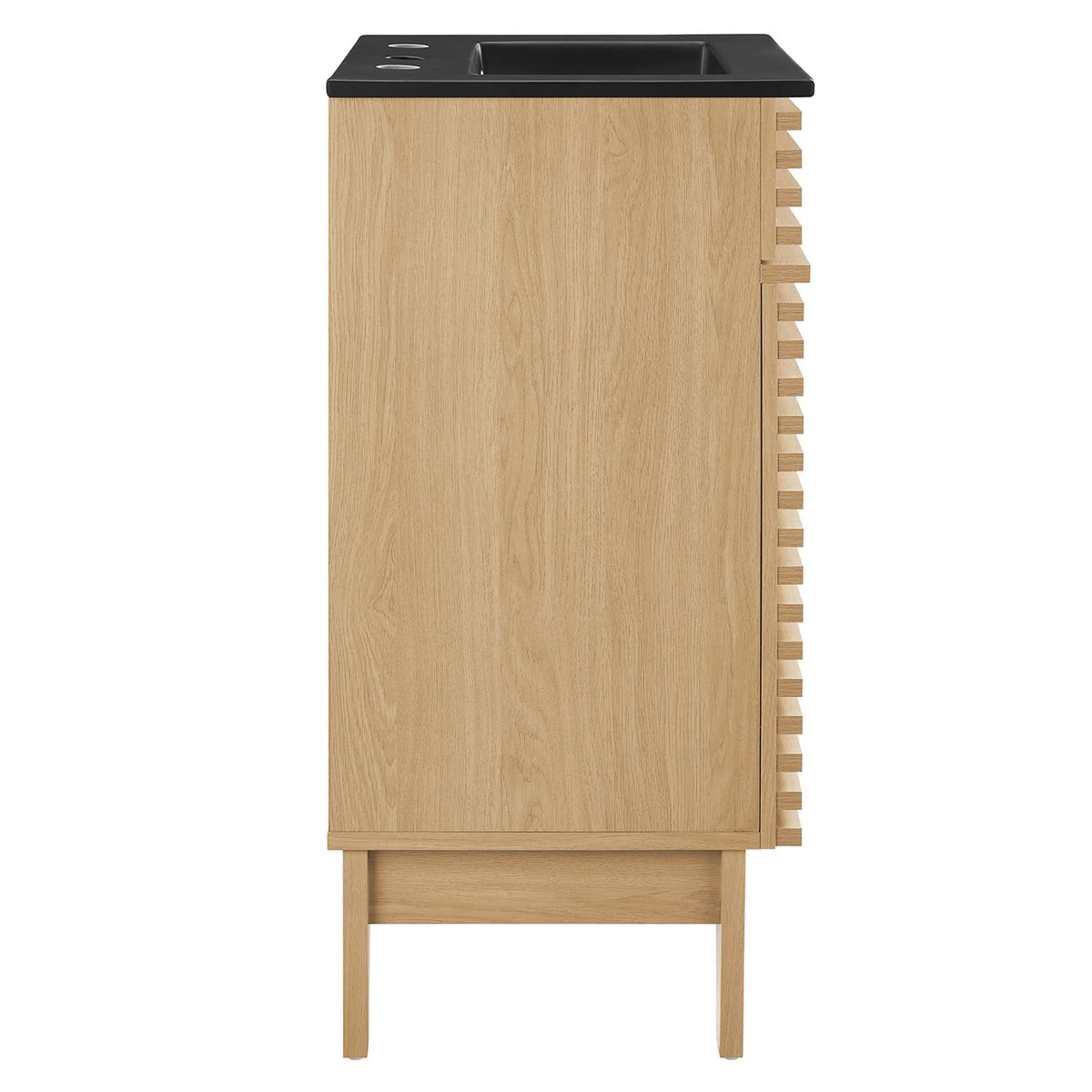Render Bathroom Vanity by Modway with oak cabinet and black countertop on Tampa Home & Garden Store