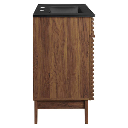 Render Bathroom Vanity by Modway, cabinet with black countertop and integrated sink on Tampa Home & Garden Store
