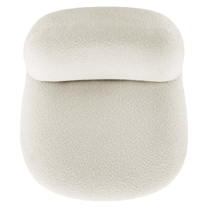 Kindred Boucle Upholstered Swivel Chair beige boucle fabric by HouseOfZazla on Tampa Home & Garden Store