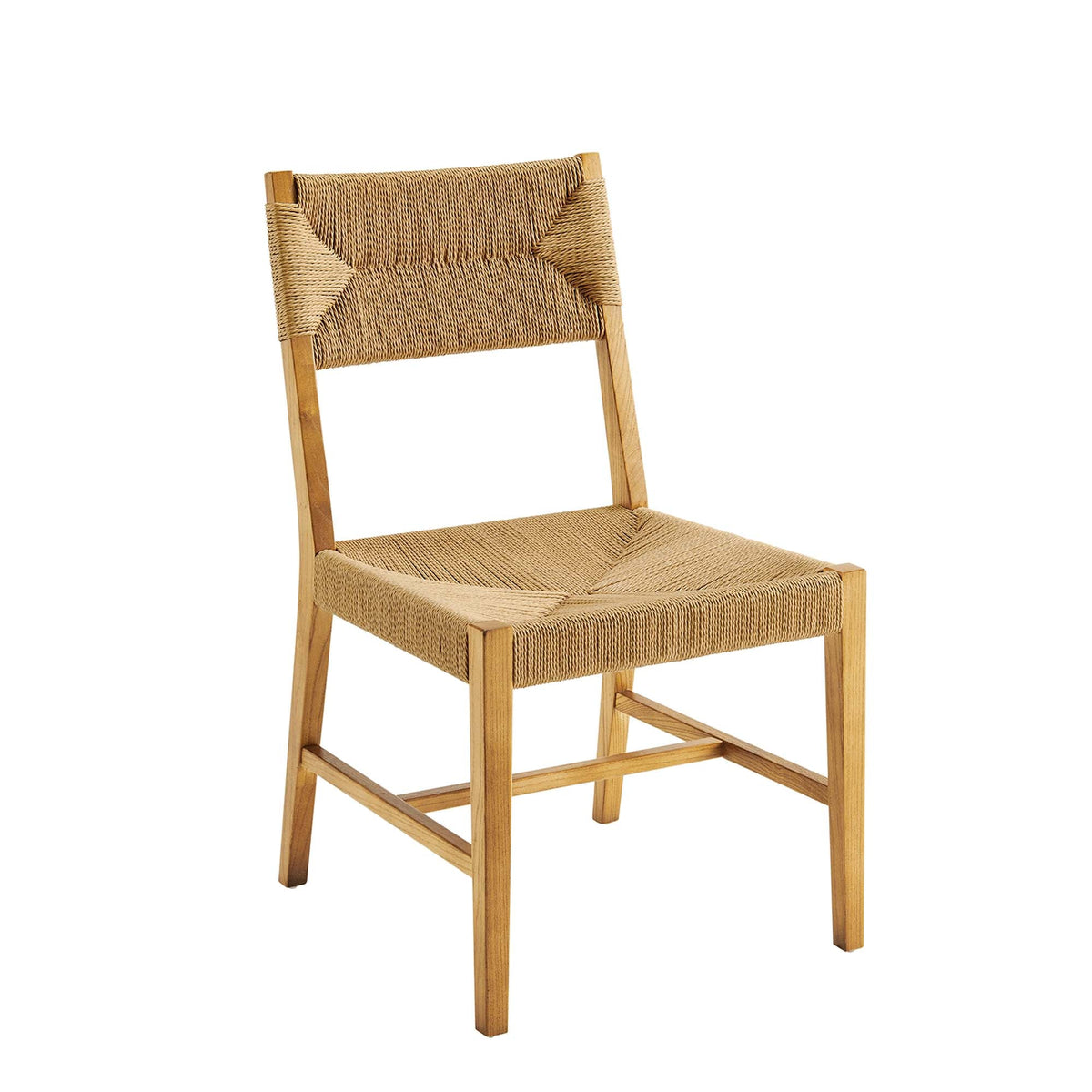 Bodie Wood Dining Chair by Modway, natural woven rattan seat and back, wood frame on Tampa Home & Garden Store