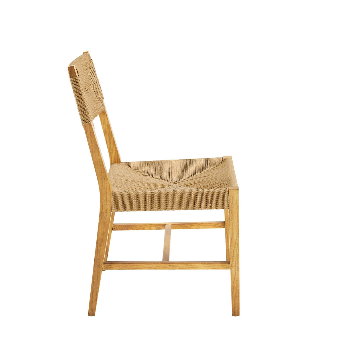 Modway Bodie Wood Dining Chair with natural wood frame and woven rattan seat and back on Tampa Home & Garden Store
