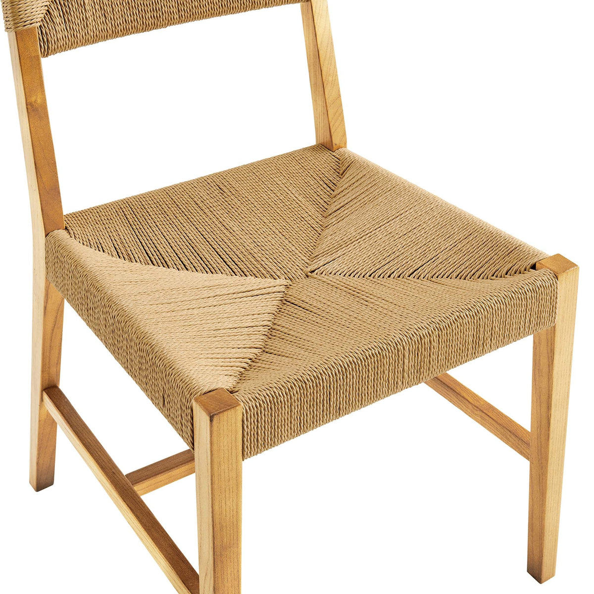 Bodie Wood Dining Chair by Modway, woven natural fiber seat and back with wood frame on Tampa Home & Garden Store