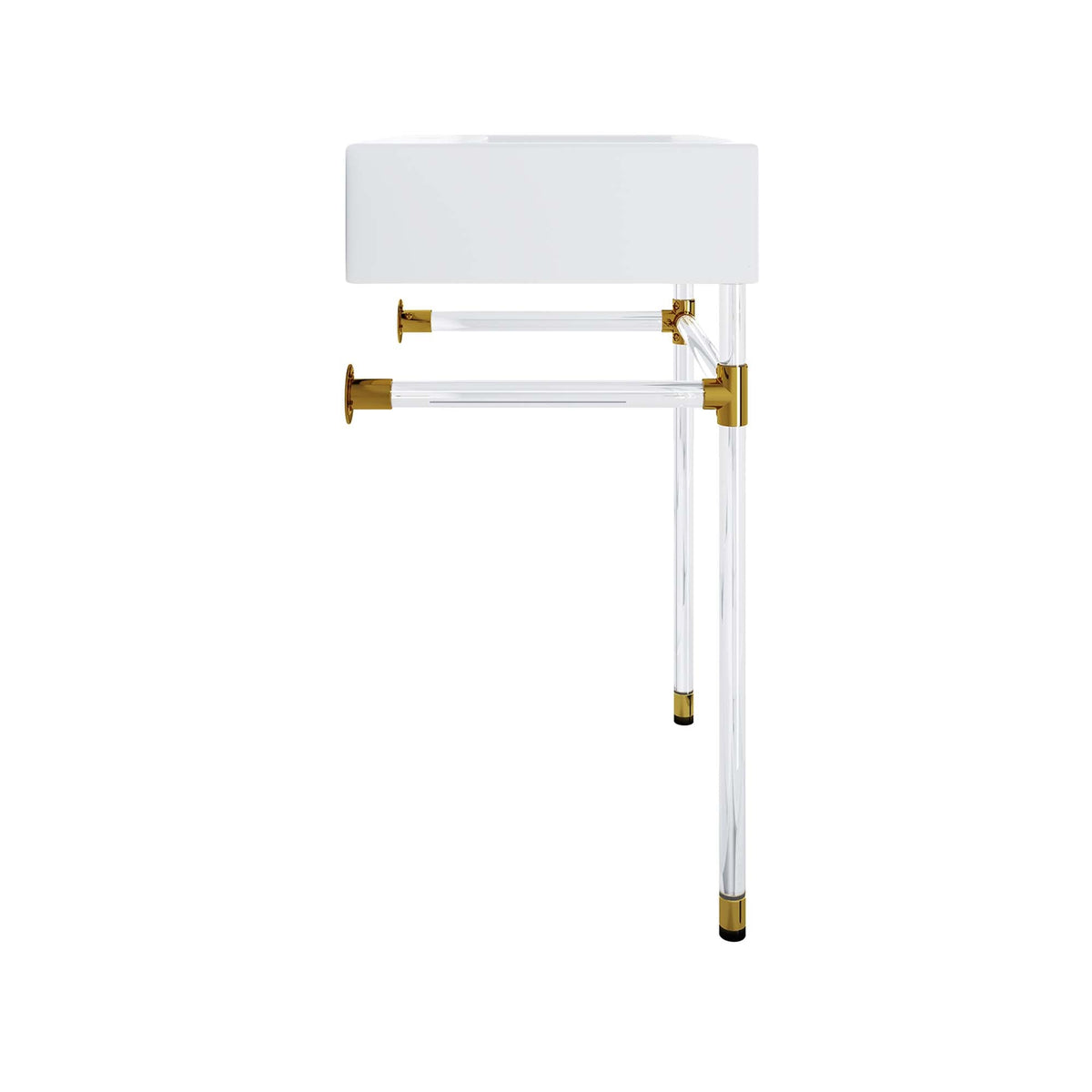 Redeem 24in acrylic wall-mount bathroom vanity with white cabinet and supports by Modway on Tampa Home & Garden Store