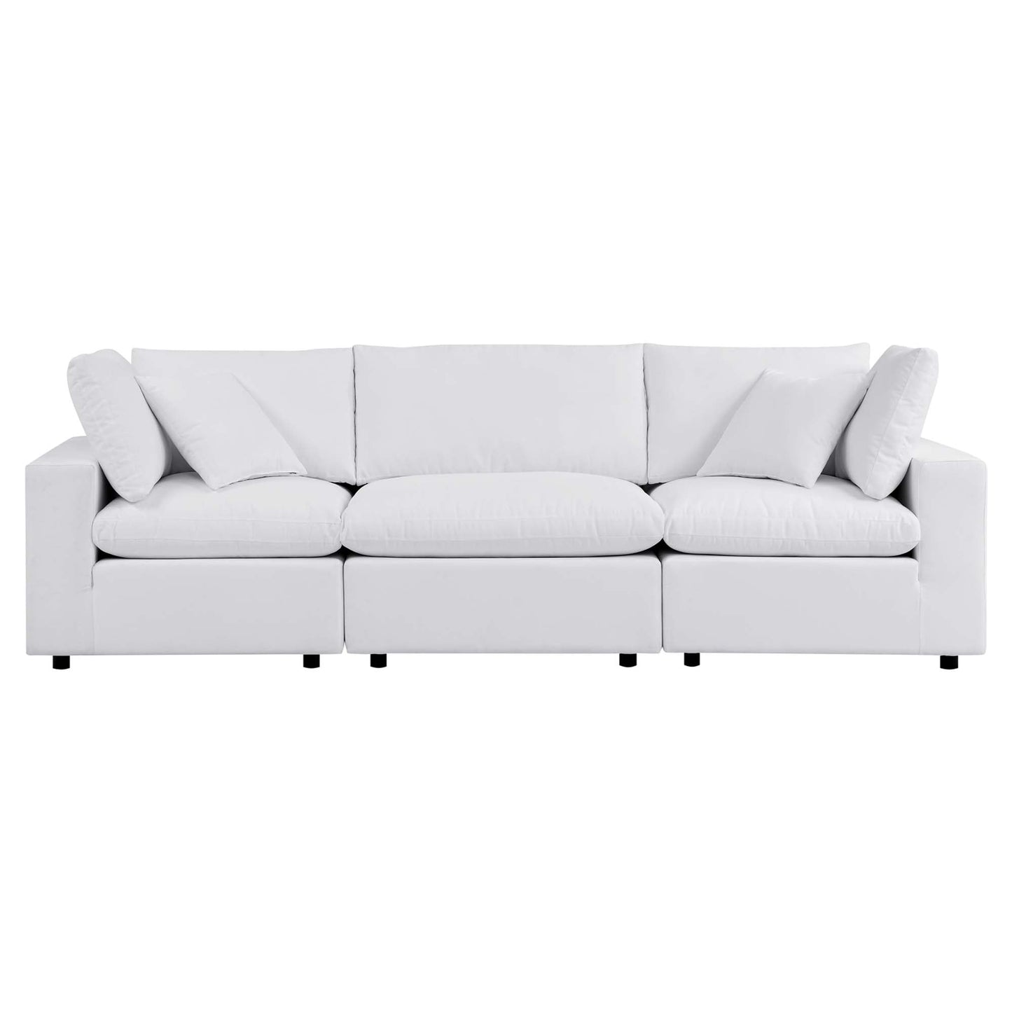 Commix Sunbrella Outdoor Patio Sofa by Modway in white Sunbrella fabric on Tampa Home & Garden Store