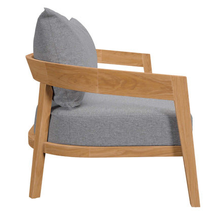 Modway Brisbane Teak And Outdoor Loveseat