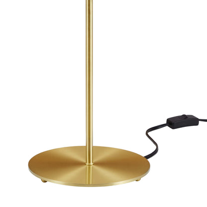 Ideal Metal Table Lamp by Modway in gold metal with round base and slim stem HouseOfZazla on Tampa Home & Garden Store