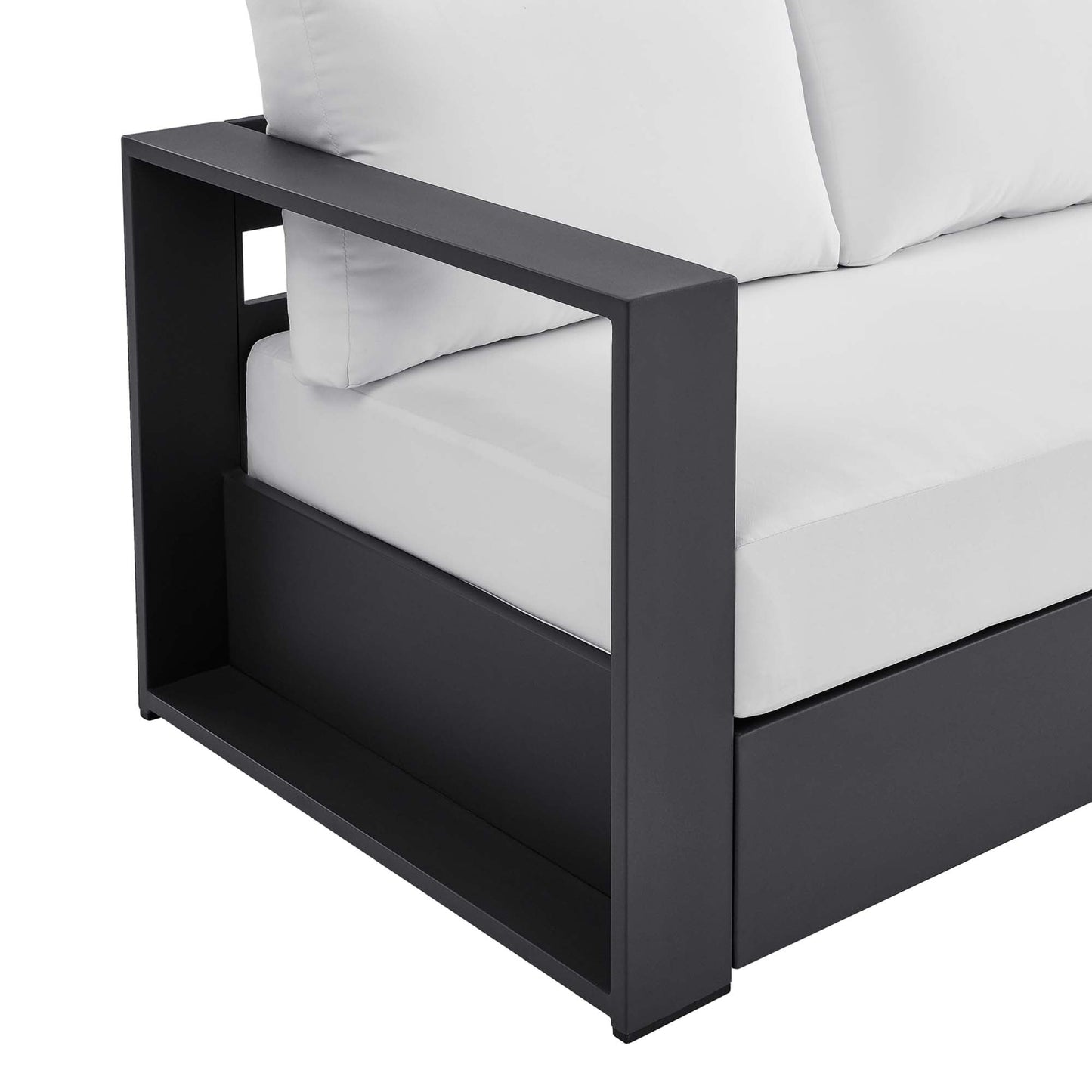 Tahoe Outdoor Patio Aluminum Sofa and Frame