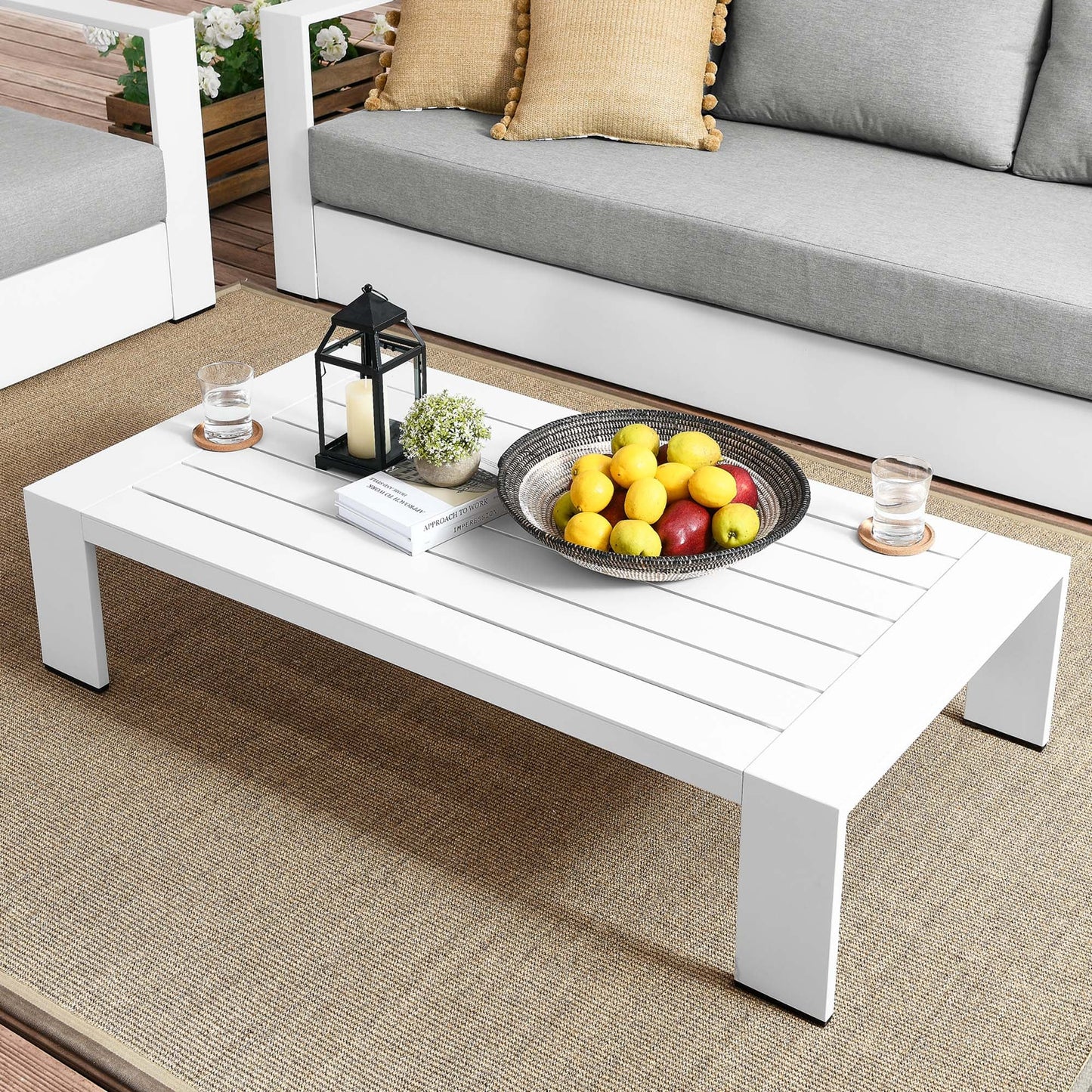Modway Tahoe Outdoor Aluminum Coffee Table