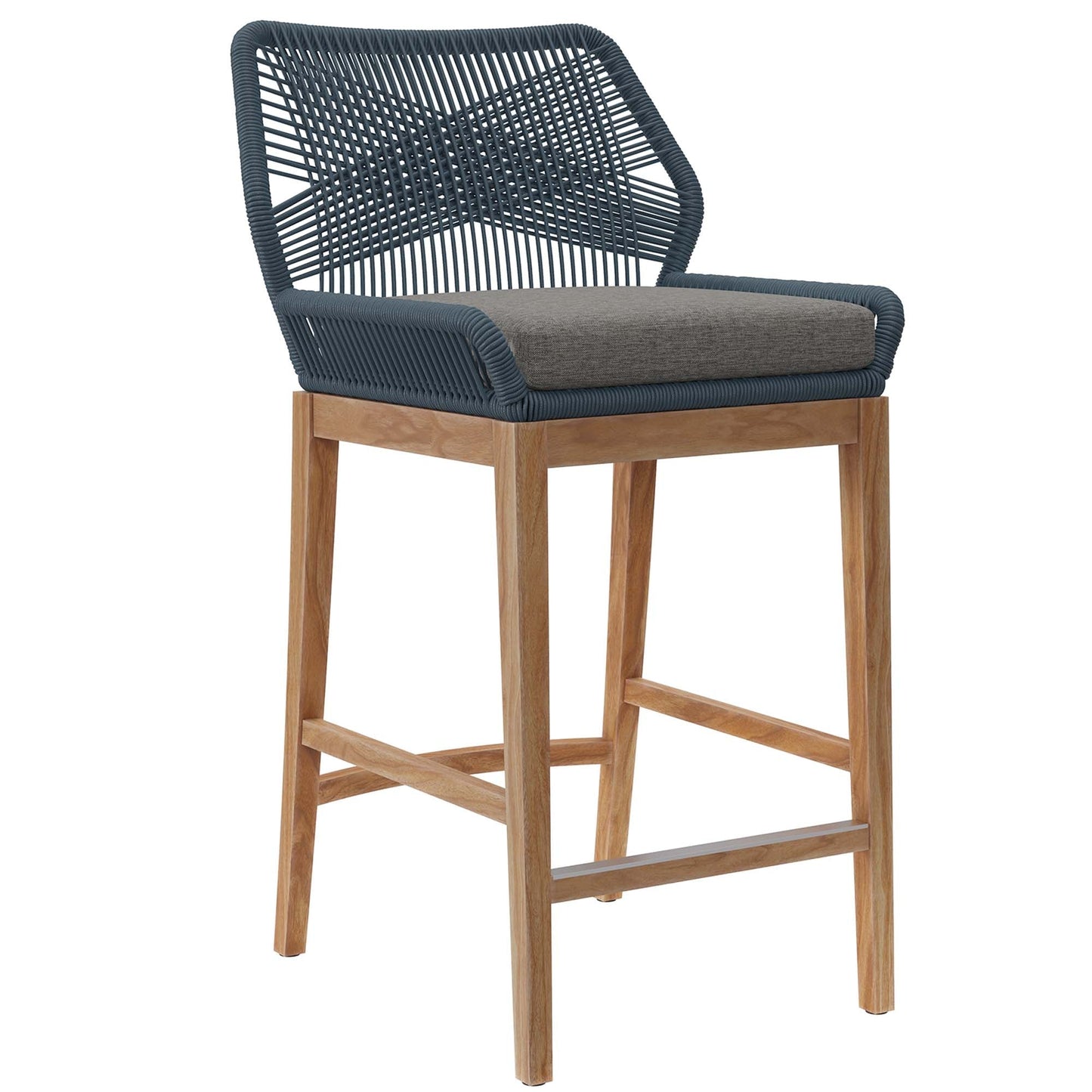Modway Wellspring Outdoor Teak Bar Stool For Home