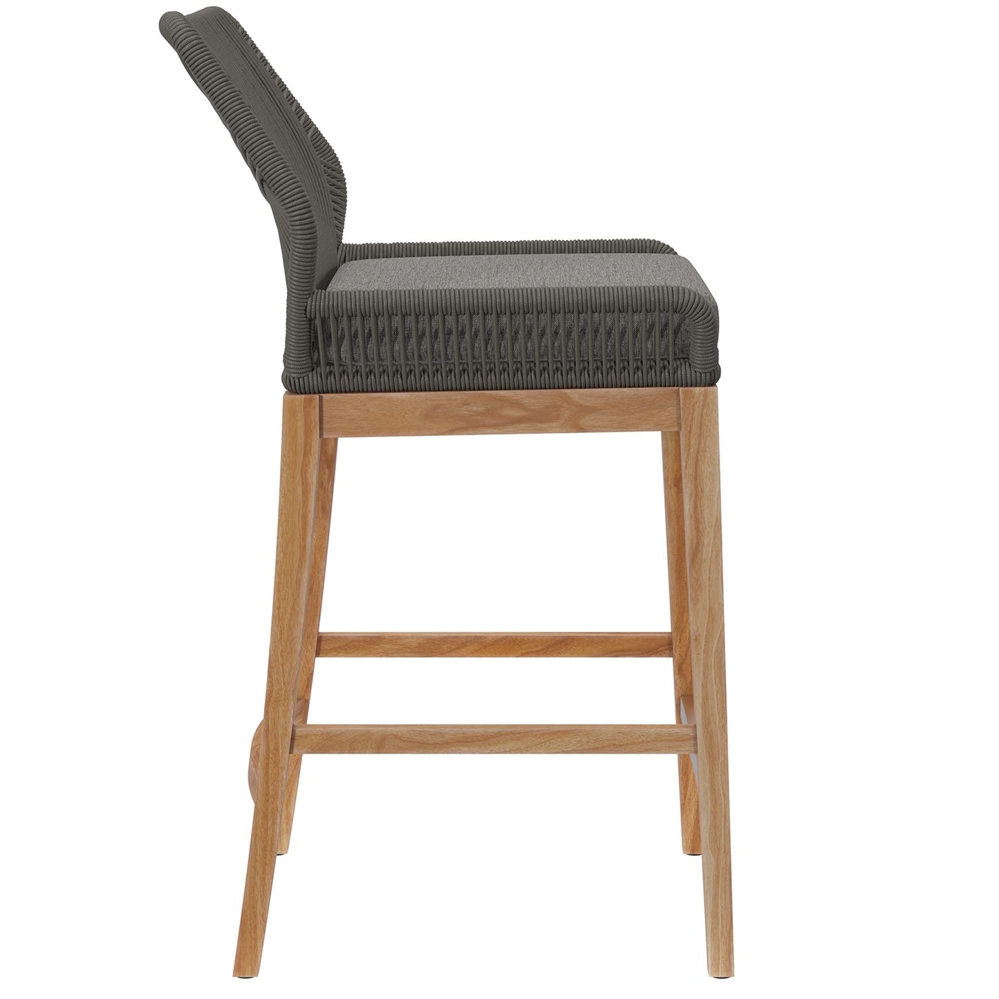 Modway Wellspring Outdoor Teak Bar Stool For Home