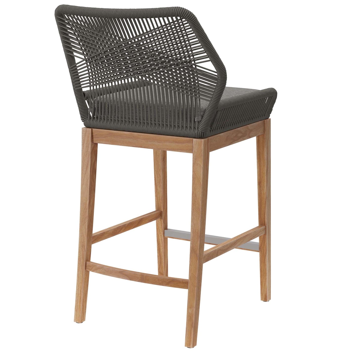 Modway Wellspring Outdoor Teak Bar Stool For Home