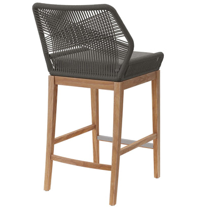 Modway Wellspring Outdoor Teak Bar Stool For Home