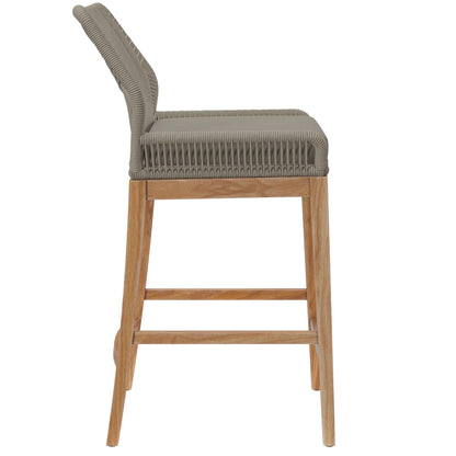 Modway Wellspring Outdoor Teak Bar Stool For Home