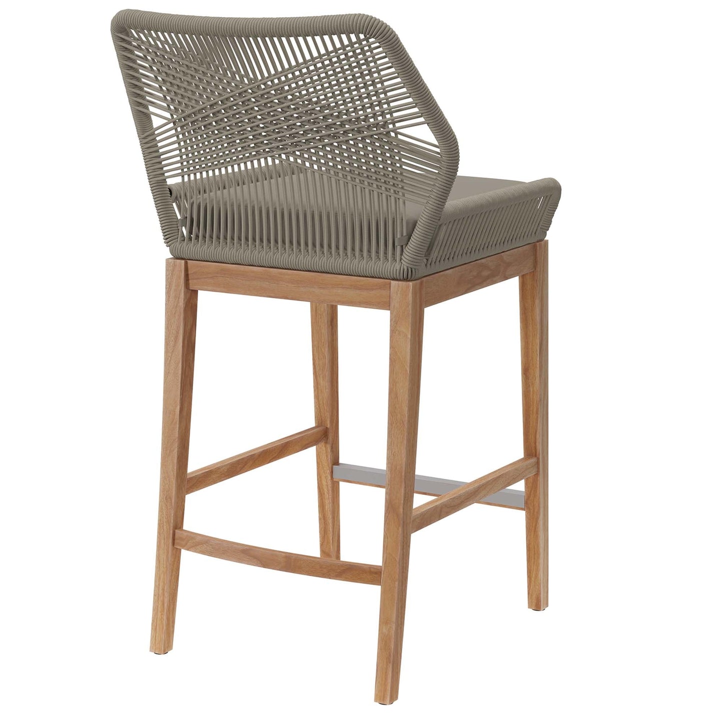 Modway Wellspring Outdoor Teak Bar Stool For Home