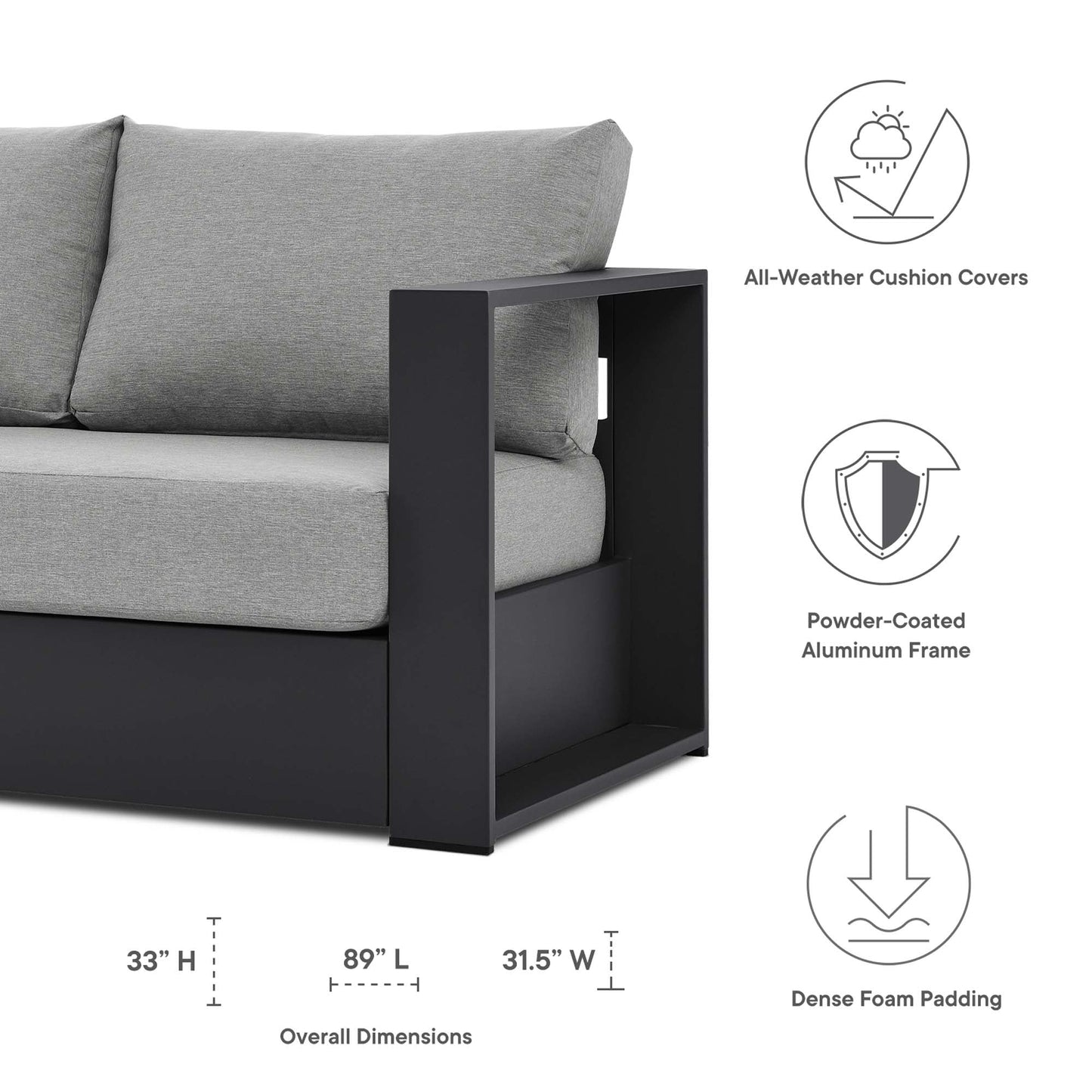 Premium And Durable Tahoe 3 Piece Patio Set