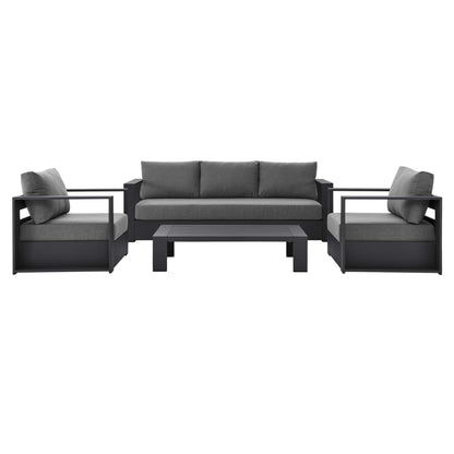 Tahoe 4 Piece Patio Aluminum Set by Modway