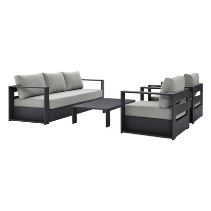 Tahoe 4 Piece Patio Aluminum Set by Modway
