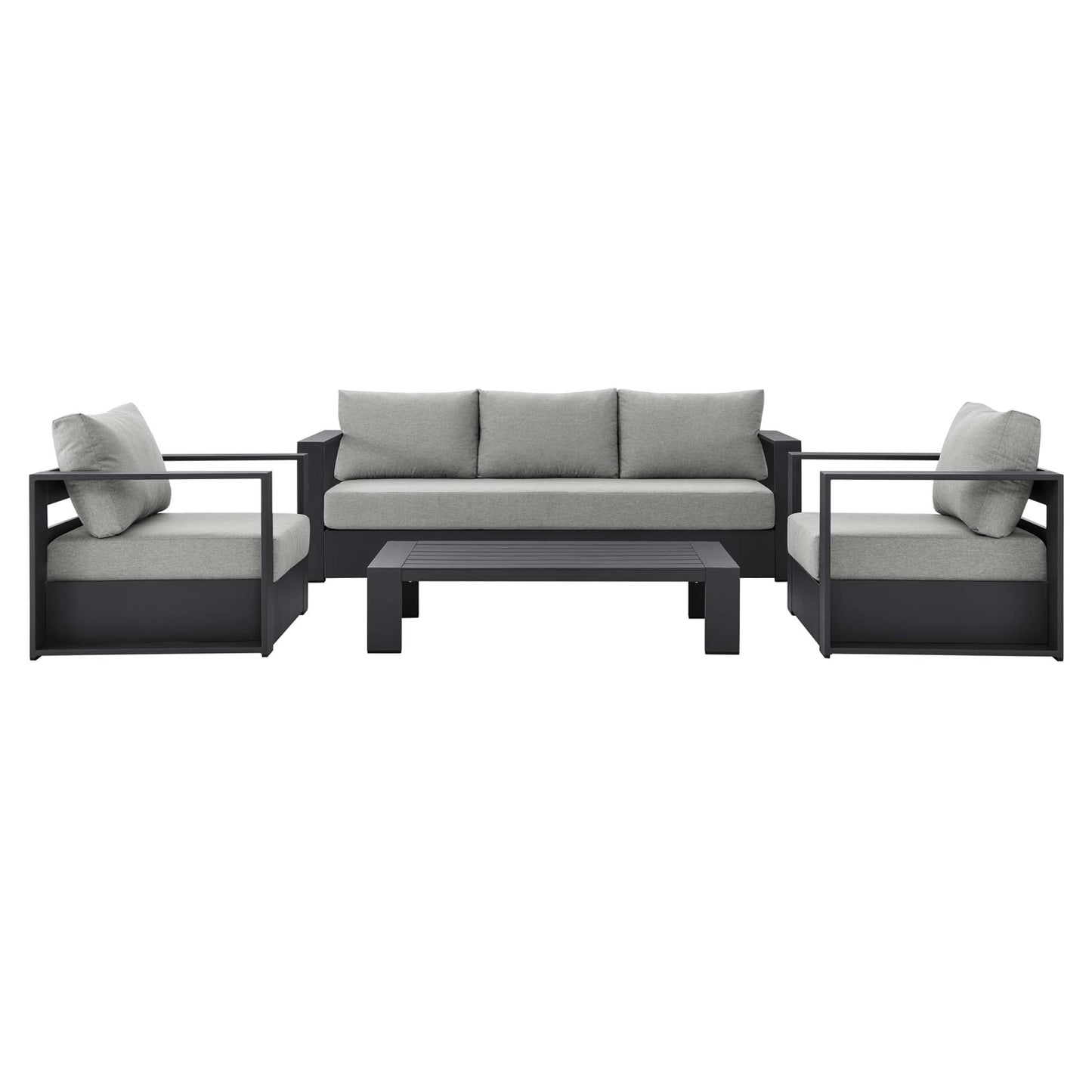 Tahoe 4 Piece Patio Aluminum Set by Modway