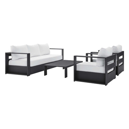 Tahoe 4 Piece Patio Aluminum Set by Modway