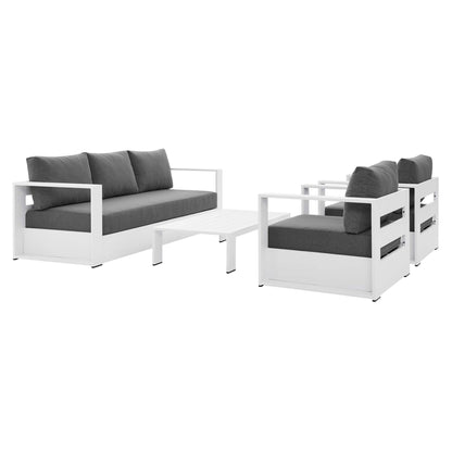 Tahoe 4 Piece Patio Aluminum Set by Modway