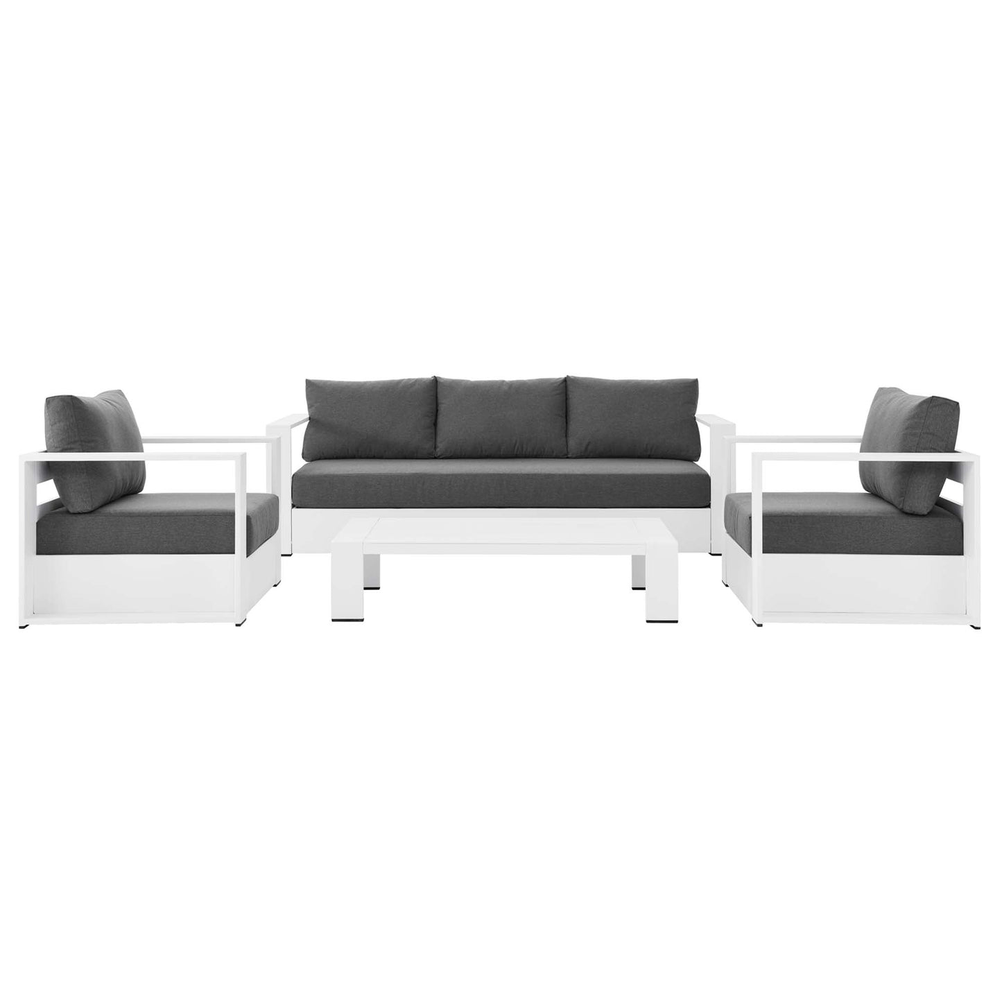 Tahoe 4 Piece Patio Aluminum Set by Modway
