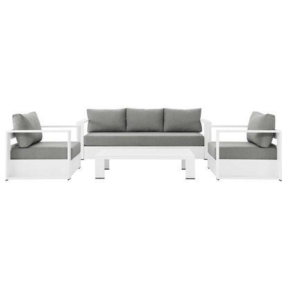 Tahoe 4 Piece Patio Aluminum Set by Modway