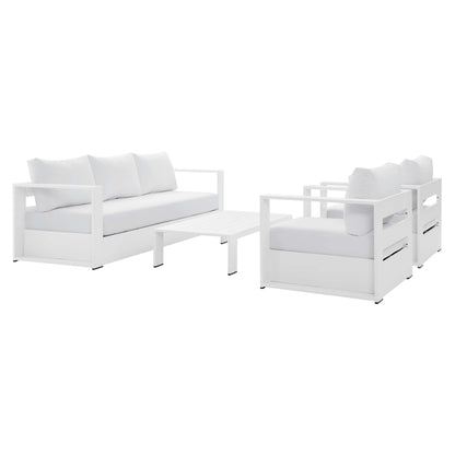 Tahoe 4 Piece Patio Aluminum Set by Modway