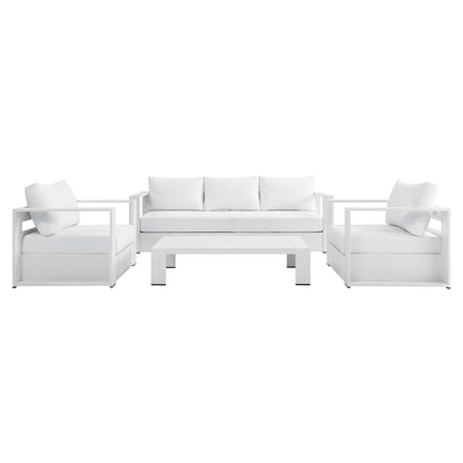 Tahoe 4 Piece Patio Aluminum Set by Modway