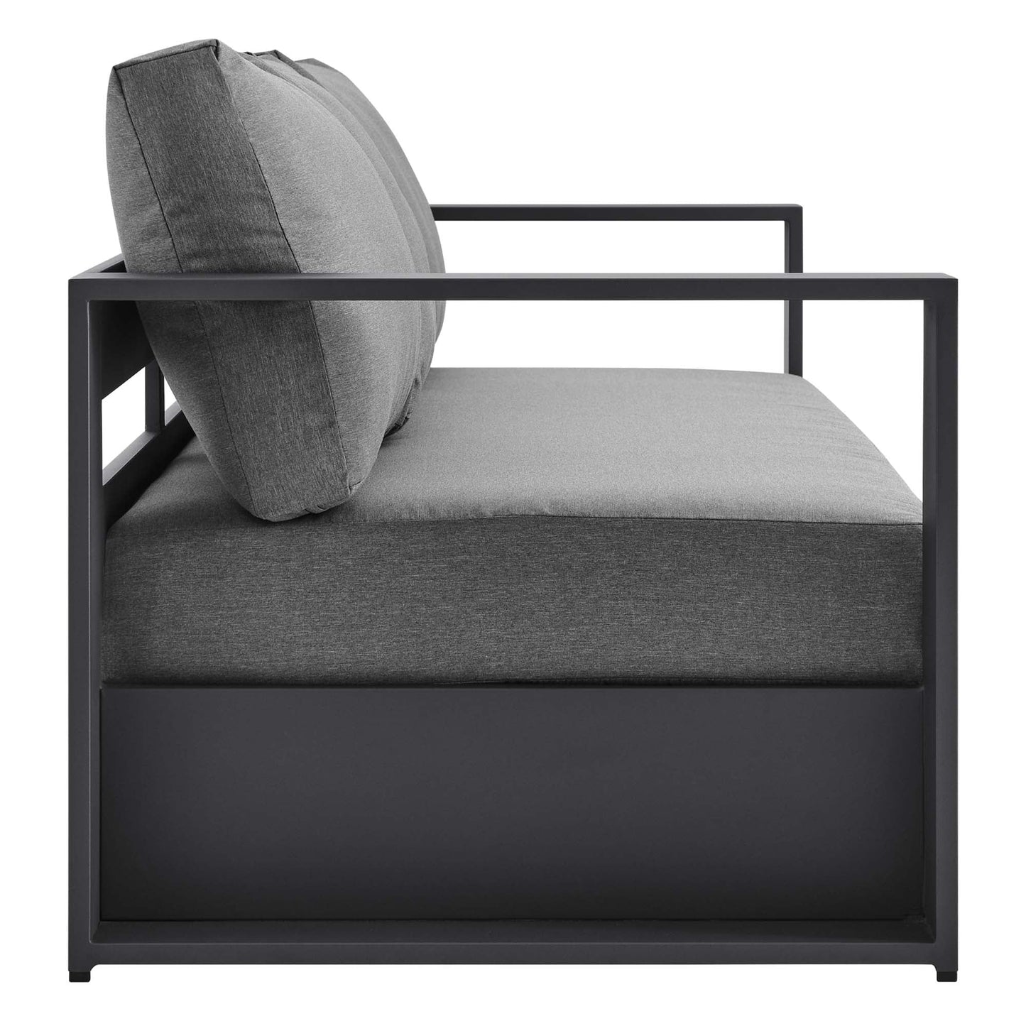 Tahoe 2 Piece Outdoor Aluminum Sofa and Table