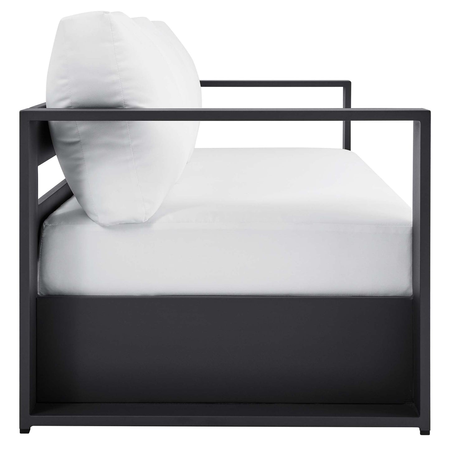 Tahoe 2 Piece Outdoor Aluminum Sofa and Table