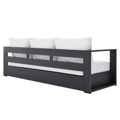 Tahoe 2 Piece Outdoor Aluminum Sofa and Table