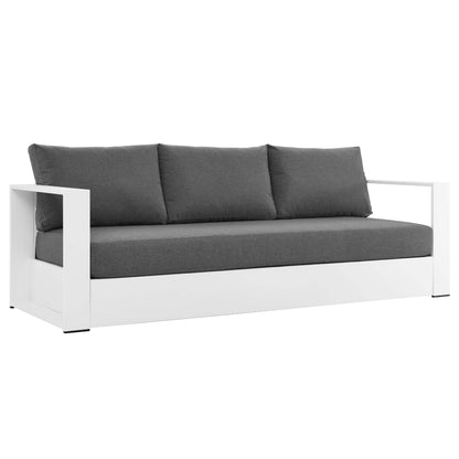 Tahoe 2 Piece Outdoor Aluminum Sofa and Table