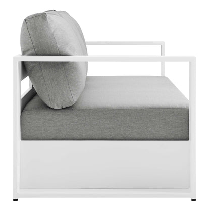 Tahoe 2 Piece Outdoor Aluminum Sofa and Table