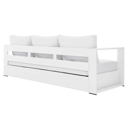 Tahoe 2 Piece Outdoor Aluminum Sofa and Table