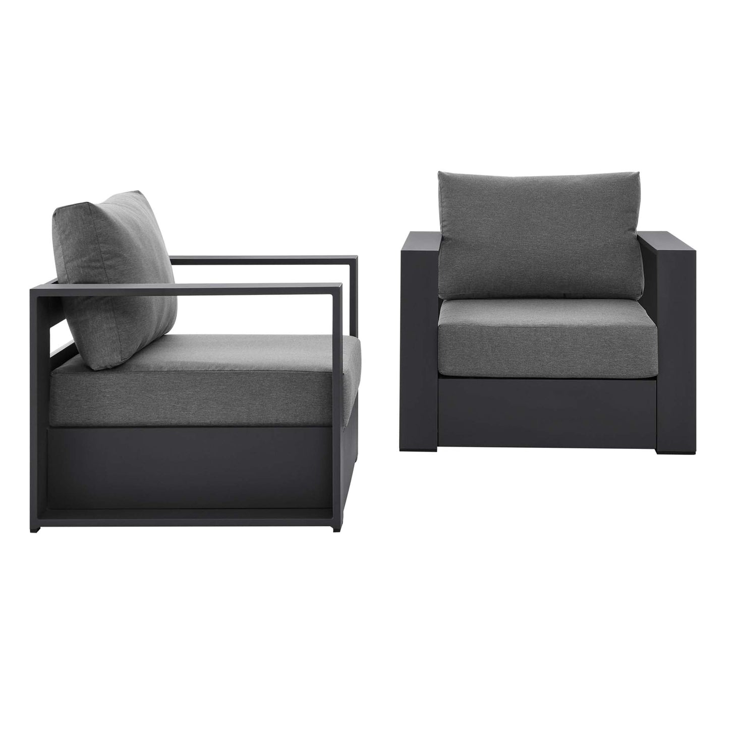 Tahoe 2 Piece Outdoor Aluminum Armchair Set